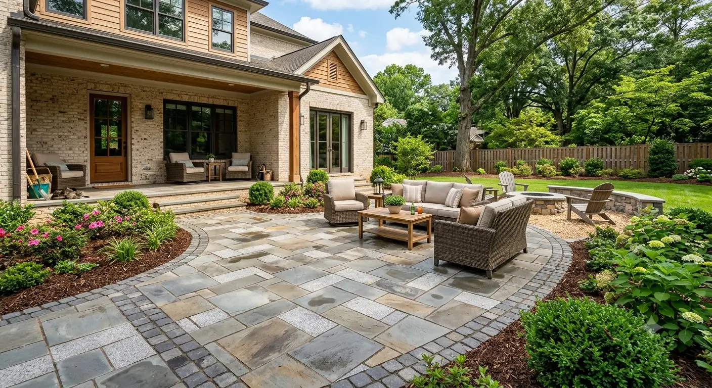Masonry cost in Charlotte, NC — professionally installed stone patio